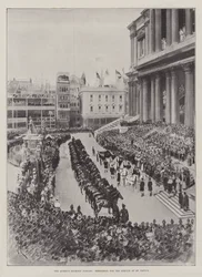 Het Diamanten Jubileum van de Koningin, Repetitie voor de Dienst in St Paul